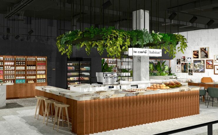 Pour séduire les Lillois, ce nouveau concept veut être le « reflet du “bien-vivre ensemble” ». Il se compose de quatre espaces « innovants », articulés autour d’un point central (“Habitat I Le Café”, élément « moteur et fédérateur » de cette nouvelle mouture) : l’espace “Epicerie”, l’espace “Collection Habitat”, l’espace “Habitat Design Studio” et l’espace “Seconde Vie”.