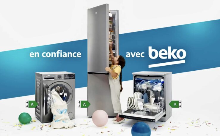 Beko a dévoilé une vaste campagne plurimédia (la plus puissante de ces dernières années pour la marque), qui vise à toucher près de 40 millions de consommateurs français. D’une durée de huit semaines (jusqu’à mi-juillet), ce dispositif est axé sur la fiabilité des appareils revendiquée par le fabricant et coïncide avec le lancement d’une nouvelle signature de marque : « En confiance avec Beko ».