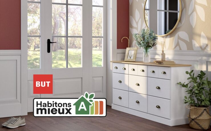 Afin d’orienter ses clients, But a opté pour un repère qui parle déjà aux Français : une notation de A à D. Un produit est ainsi considéré comme “éco-conçu” lorsqu’il atteint une note de performance environnementale de A ou B. Les références concernées sont identifiées en magasin via une PLV spécifique, d’ores et déjà installée dans les points de vente du réseau. 30 % des ventes réalisées par l’enseigne devront être classées A ou B d’ici à 2026, 60 % d’ici 2028 et 100 % d’ici 2030.