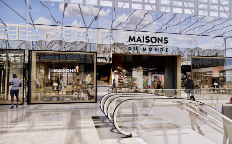 Avec un nouveau concept spécifiquement dédié à ces vastes ensembles, travaillé avec l’agence Lonsdale et déployé en premier lieu dans les magasins de Montpellier Polygone et Nice Cap 3000, Maisons du Monde veut réinventer son expérience client dans les centres commerciaux. Objectif commercial : provoquer le coup de cœur. Objectif stratégique : devenir le premier acteur en centres commerciaux ; mais aussi en centres-villes et zones d’activité commerciale.