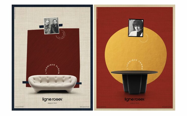 Chaque visuel de la campagne entend célébrer non seulement les meubles iconiques et intemporels de la marque (“Kashima”, “Togo”, “Camma”, “Ploum”, “Dita”, “Pumpkin” et “Taru”), mais également le processus créatif et artisanal qui les rend uniques. Hommages visuels aux maîtres de l’art et de la forme, les compositions sont inspirées des papiers découpés d’Henri Matisse ou encore des “Hommages au carré” de Josef Albers.