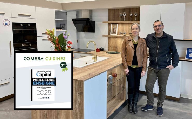 Quelques jours après l’annonce d'une ouverture à Pornic (44), la direction de l’enseigne développée par le groupe CDI (Cuisines Design Industries) s’est félicitée du titre de “Meilleure enseigne cuisiniste 2025”, obtenu par Comera Cuisines dans le cadre de la publication par le magazine “Capital” de la 9e édition de son “Palmarès des meilleures enseignes” reconnues pour leur qualité de service.